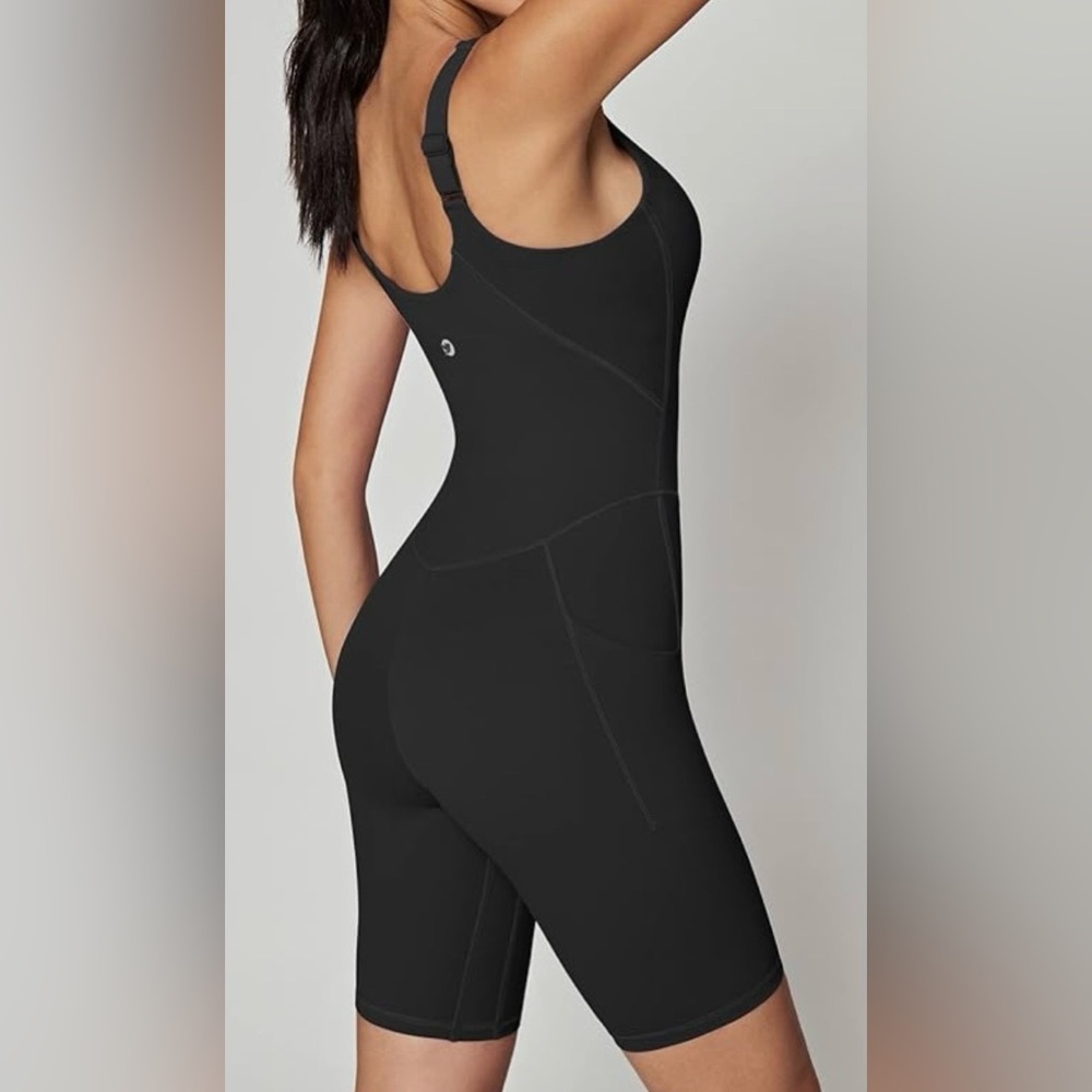 IUGA One Piece Tummy Support Black Jumpsuit NWT - Picture 2 of 9